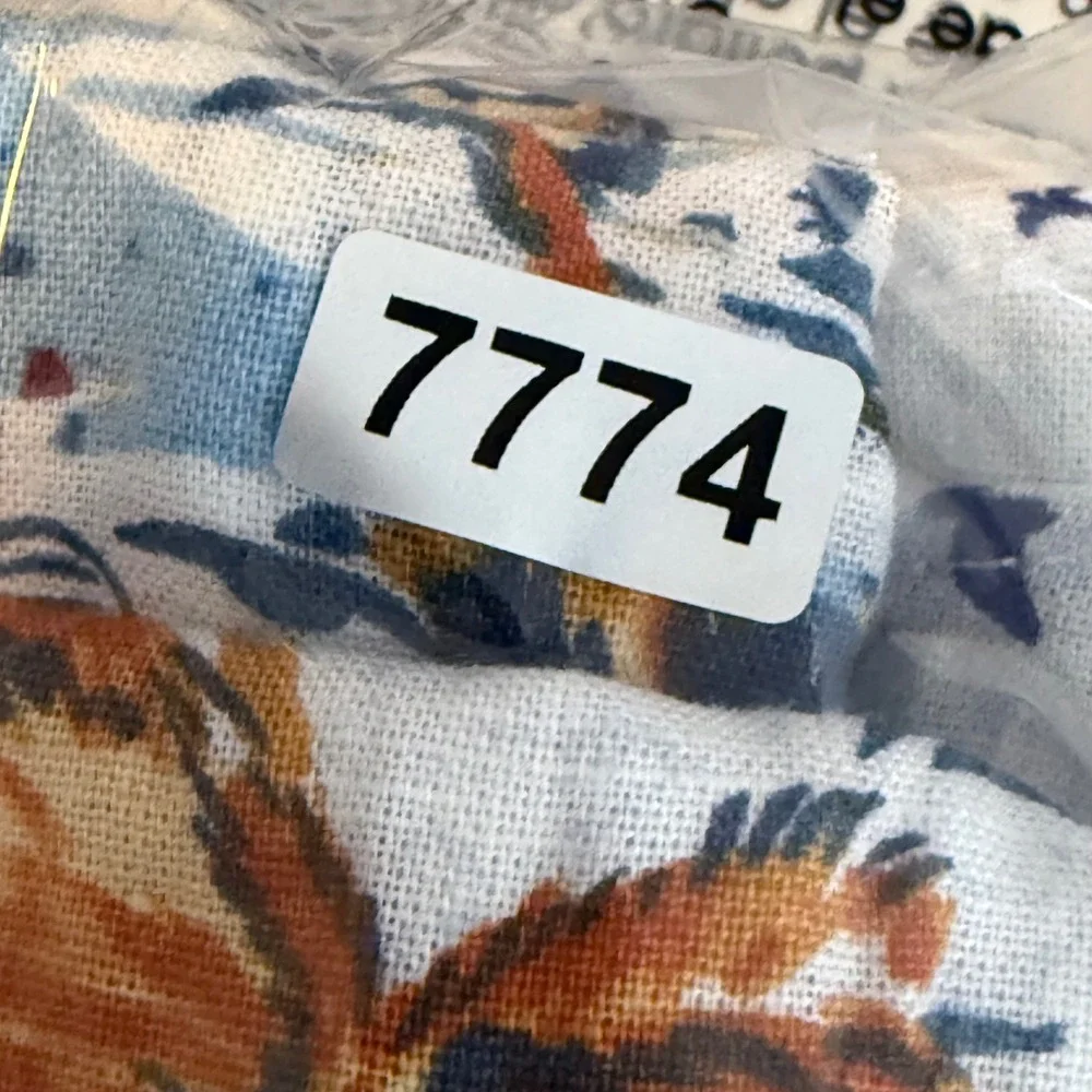 Free People Tropical Flamingo Hawaiian Print Maxi Dress White Blue‎ Size 6